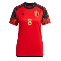 Camiseta Bélgica Youri Tielemans #8 Primera Equipación Replica Mundial 2022 para mujer mangas cortas